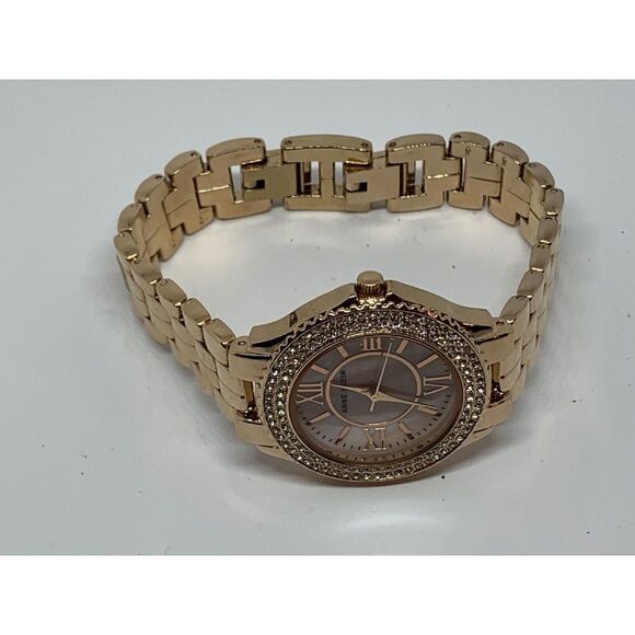 Anne Klein AK1462 Womens Rose Gold Stainless Steel Analog Dial Quartz Watch W242 - Picture 7 of 11
